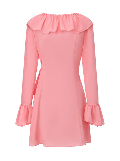 Charlotte Ruffle Pink Dress