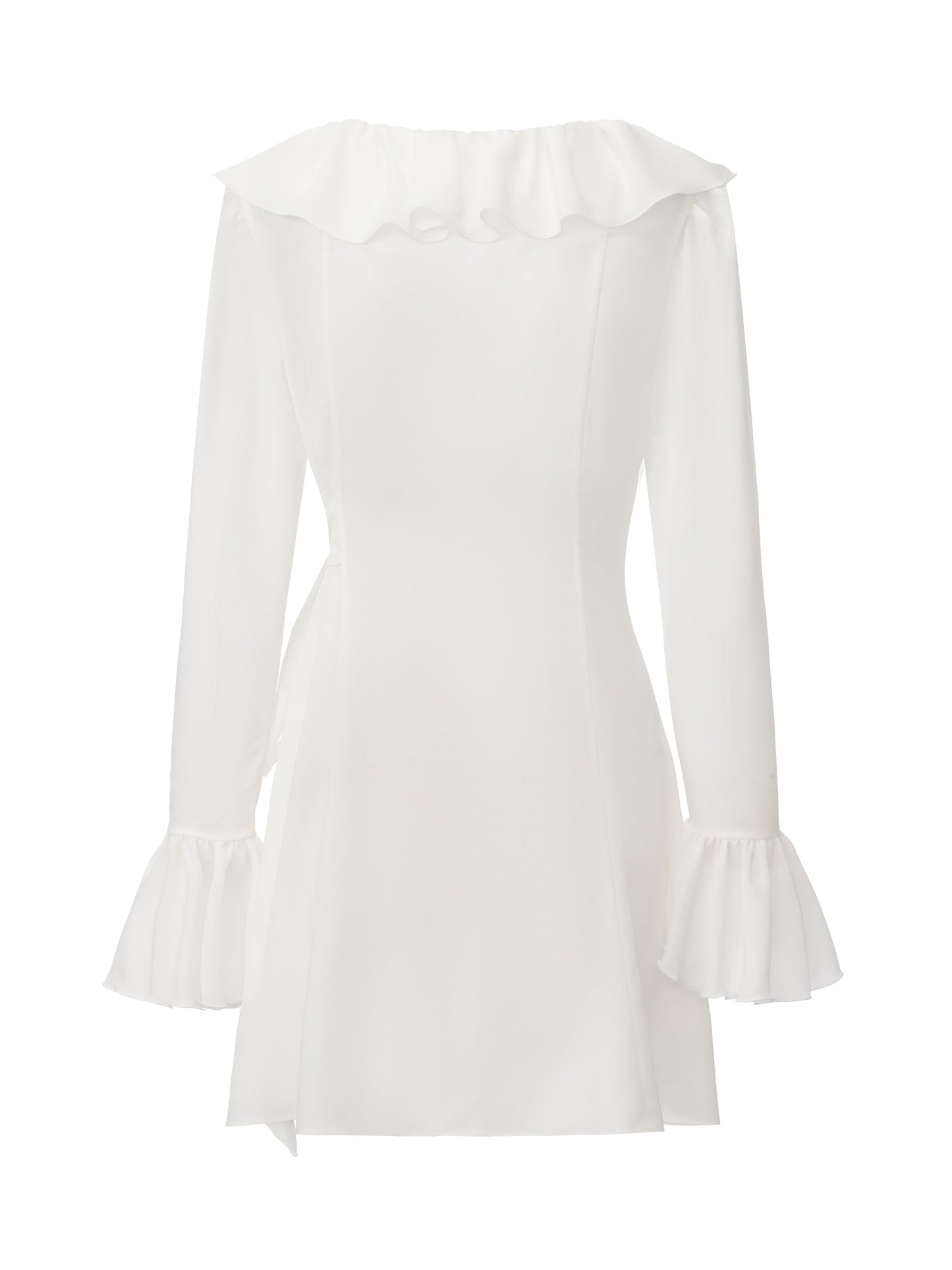 Charlotte Ruffle White Dress