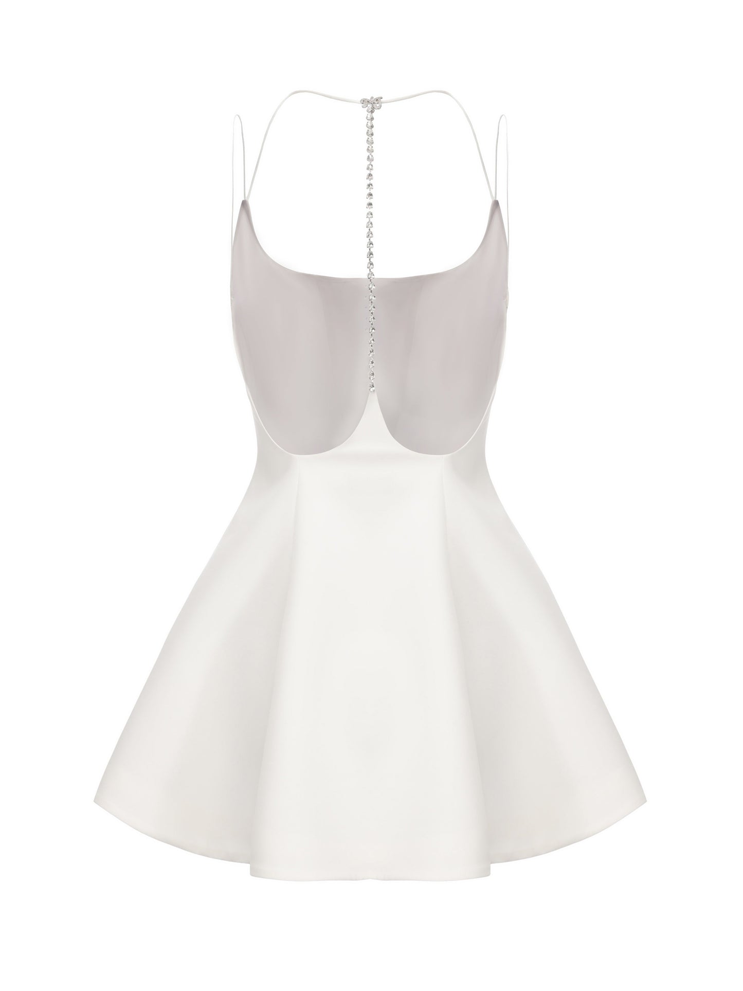 Giana Open-Back White Dress