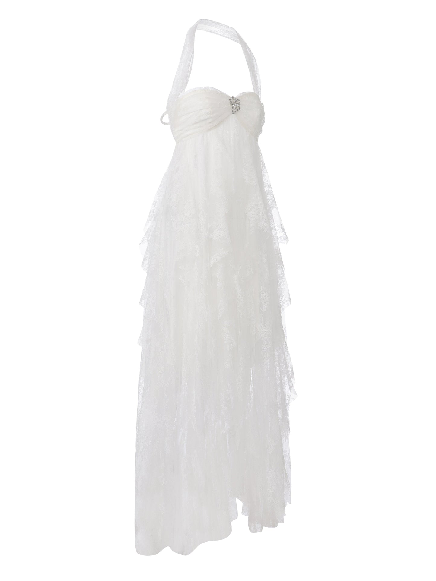 Aurora Halter White Dress