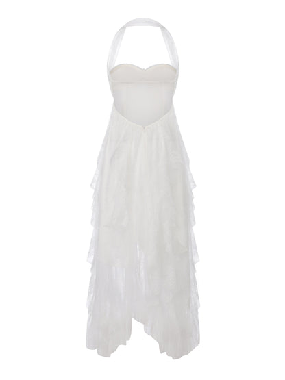Aurora Halter White Dress