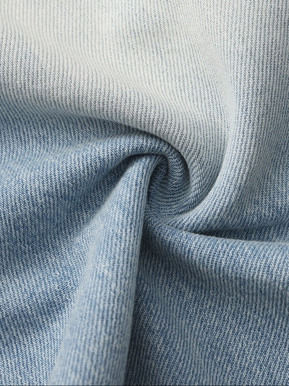 Ava Low-Rise Light Blue Straight Leg Jeans