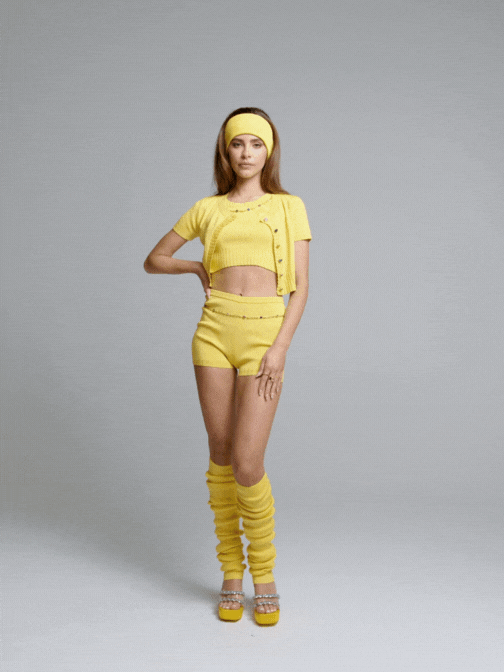 Kennedy Knit Shorts (Yellow) (Final Sale)