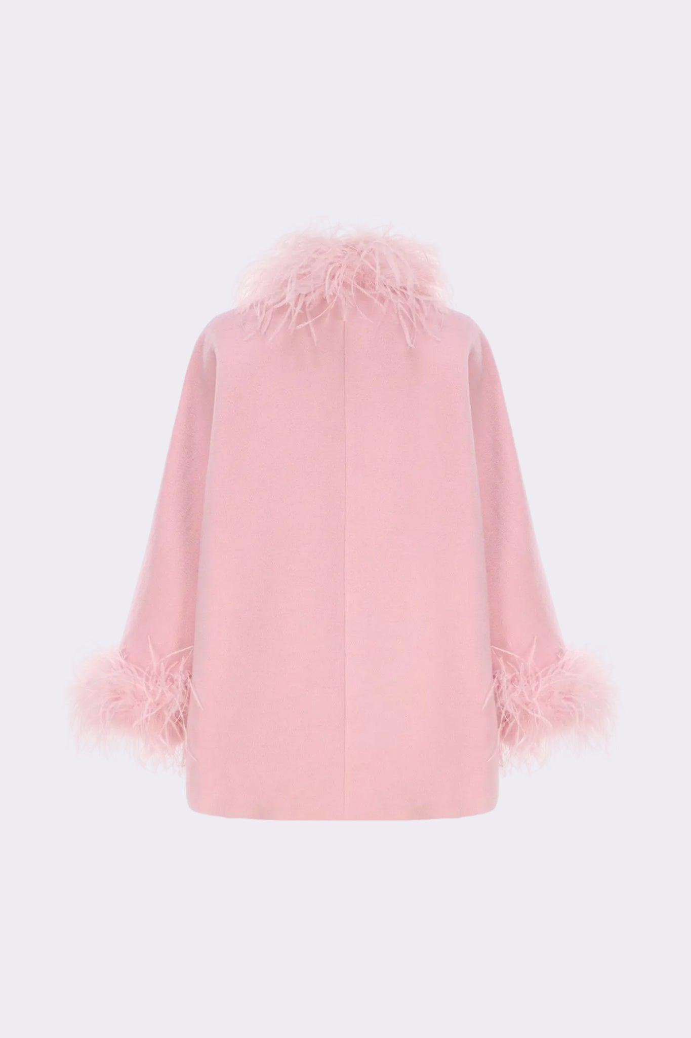 Angelica Feather Coat (Pink) (Final Sale)