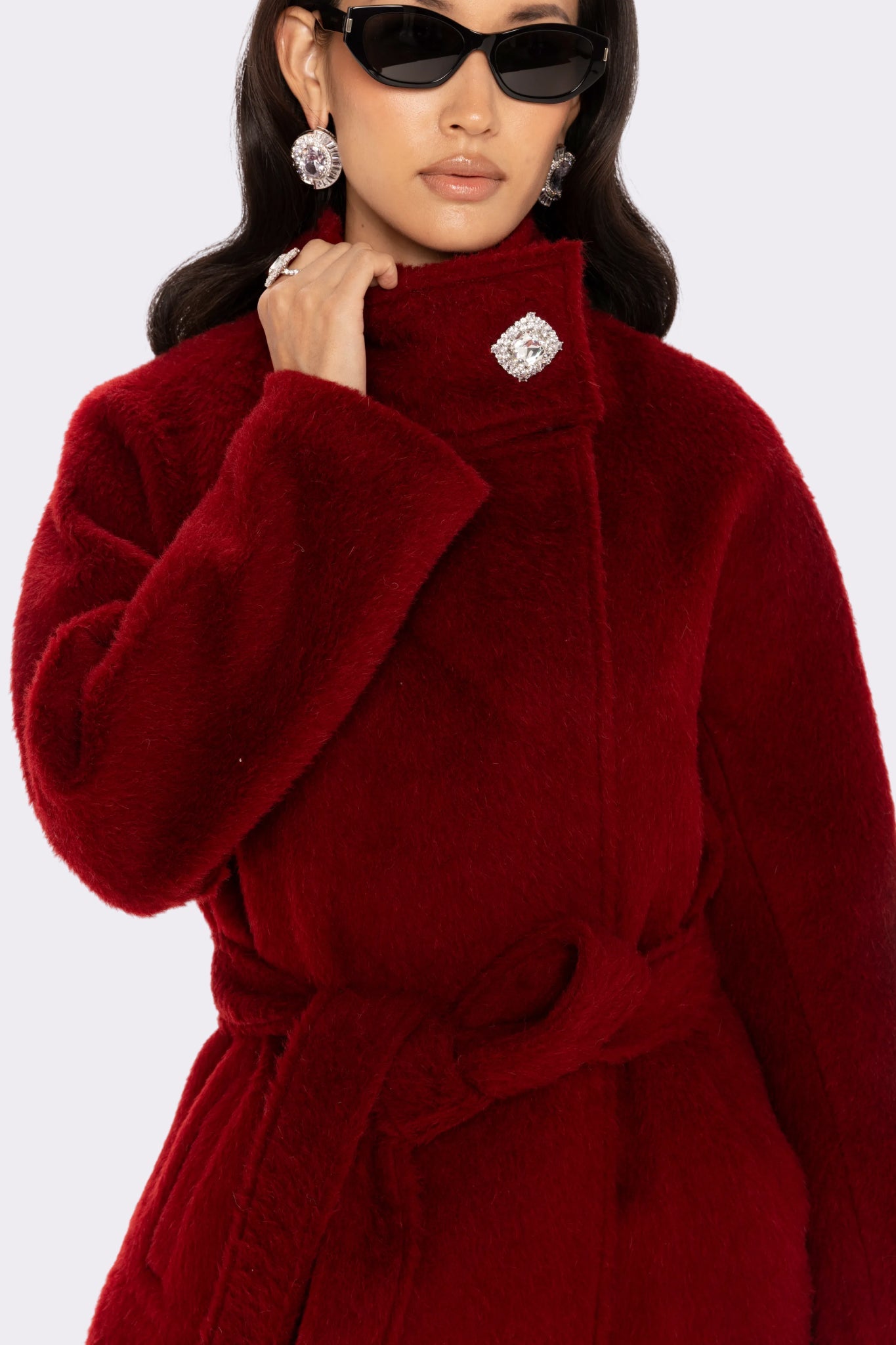 Audrey Long Coat (Red)