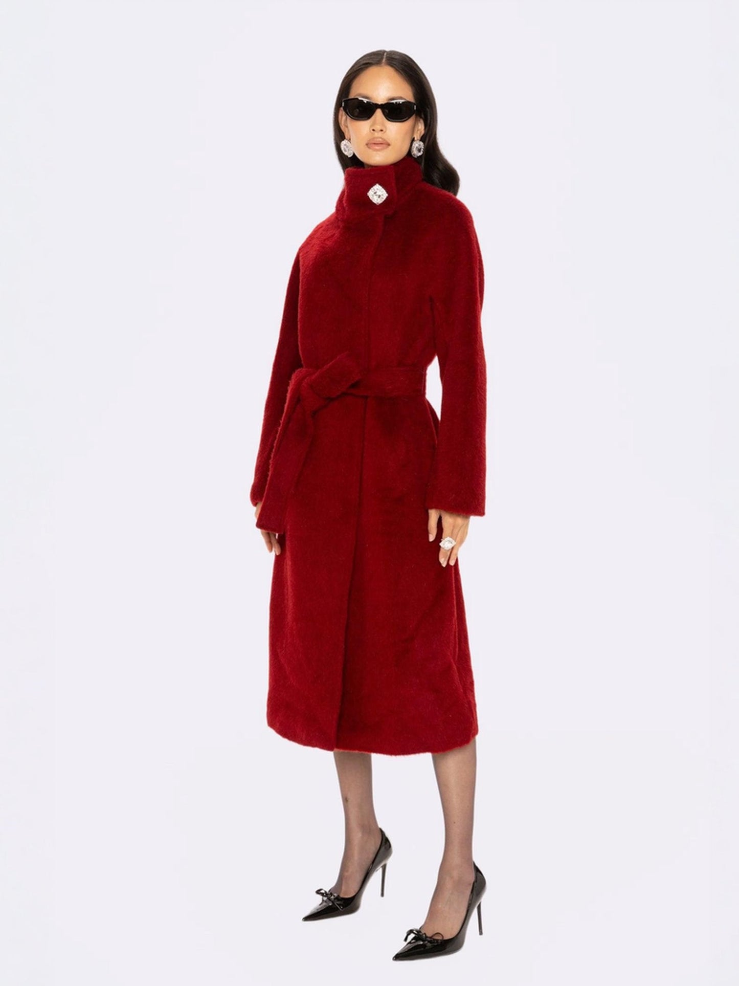 Audrey Long Coat (Red)