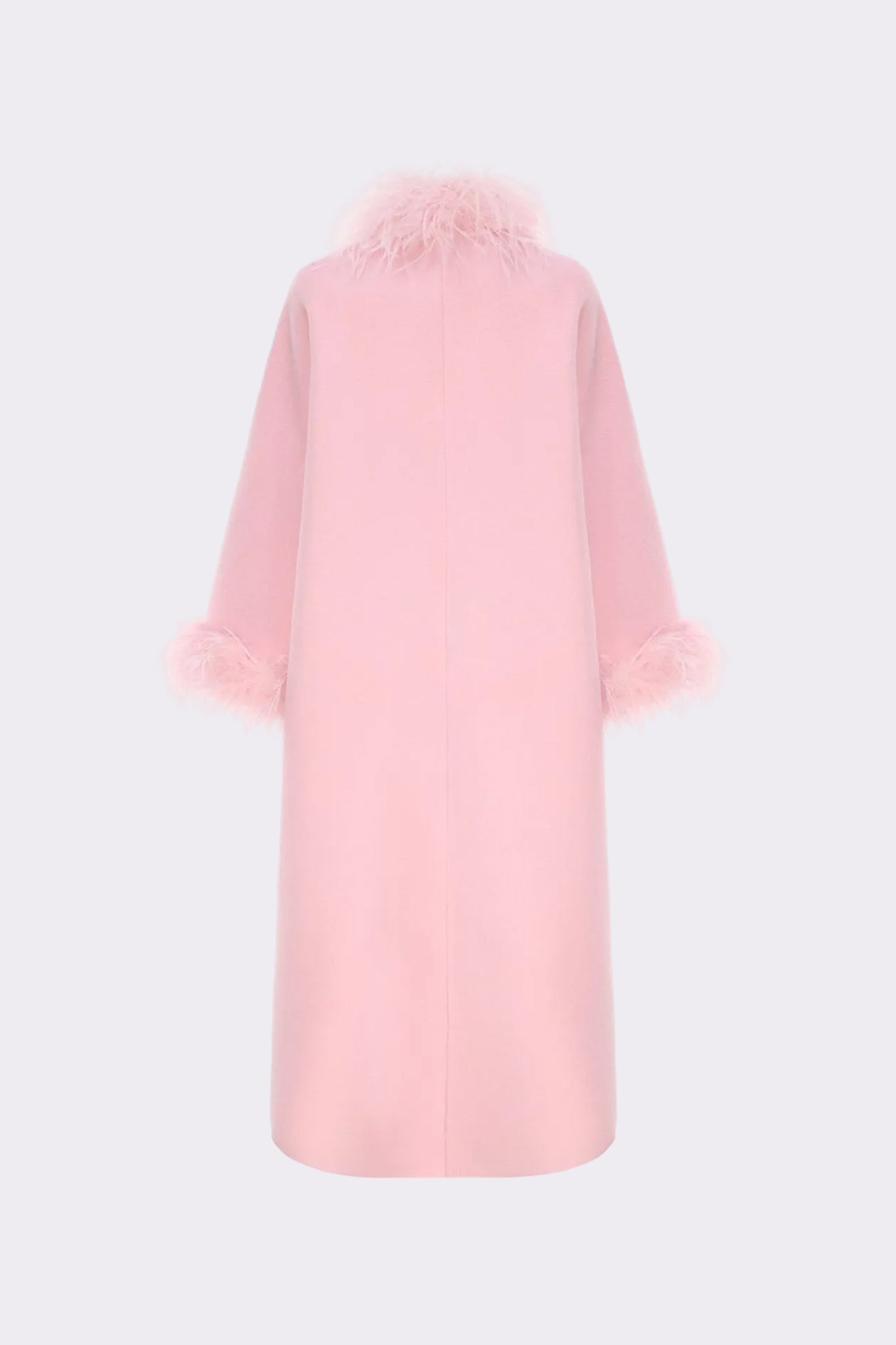 Nina Feather Coat (Pink) (Final Sale)