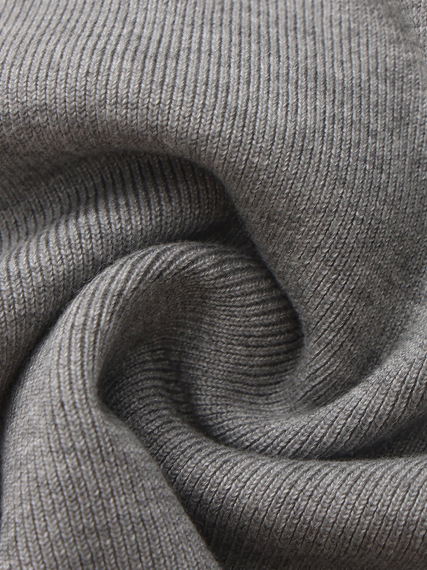 Millie Contrast-Trim Grey Knit Vest