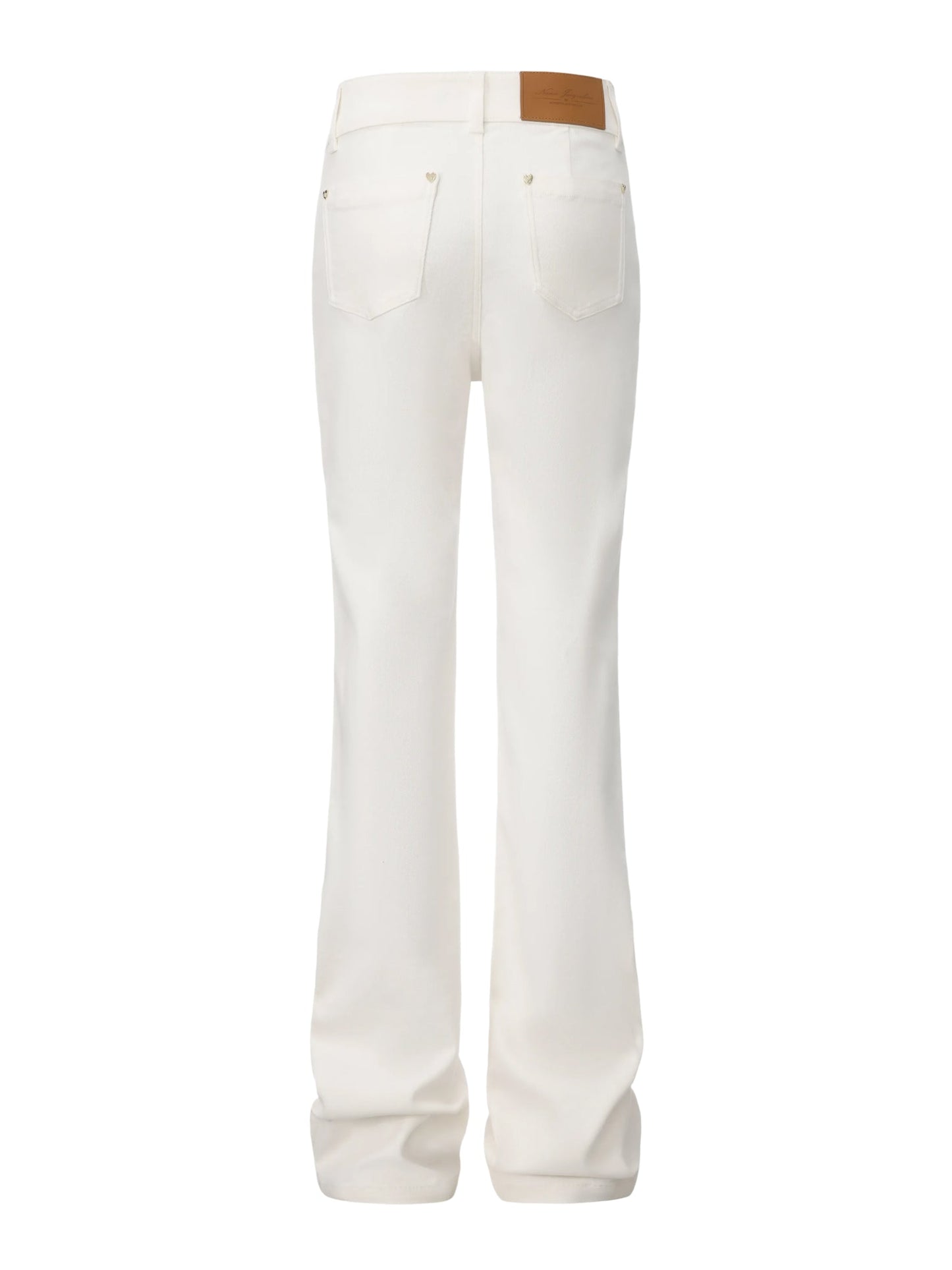Bettina High-Waist White Denim Jeans
