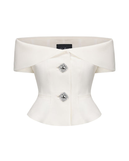 Blakely Top (White) (Final Sale)