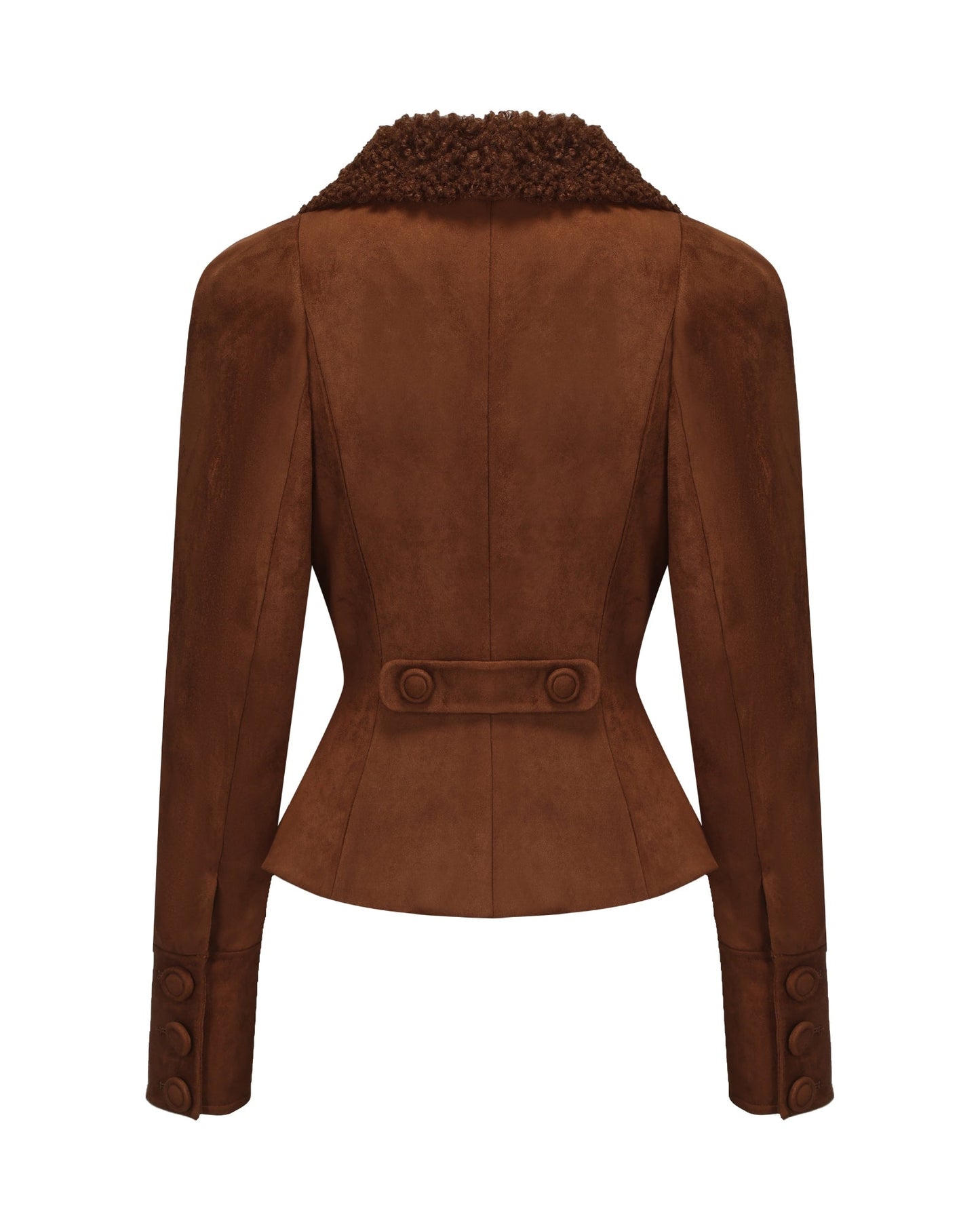 Celine Suede Coat (Brown)
