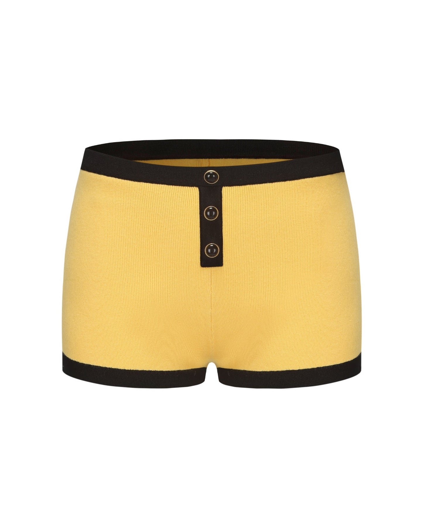 Eliza Knit Shorts (Yellow)