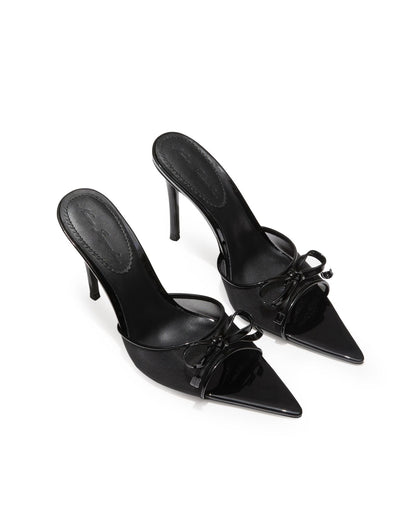 Evie Bow Heels (Black)