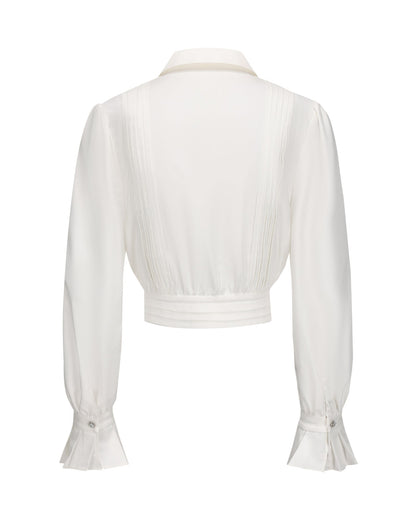 Francesca Cropped Top (White)