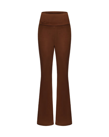 Hailey Flared Pants (Brown)