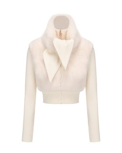 Hailey Knit Jacket (White)