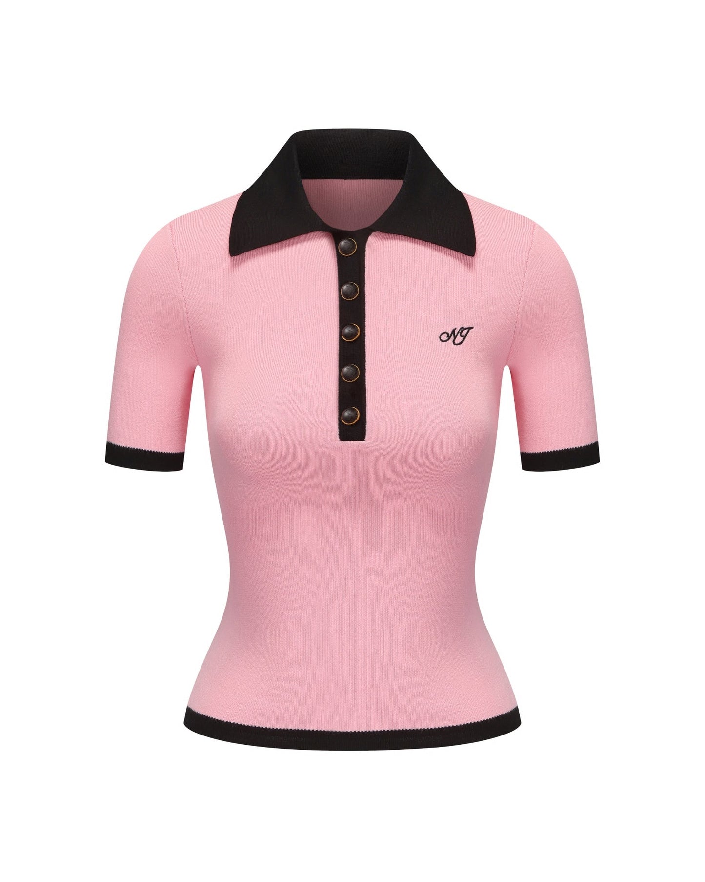 Hazel Polo Top (Pink)