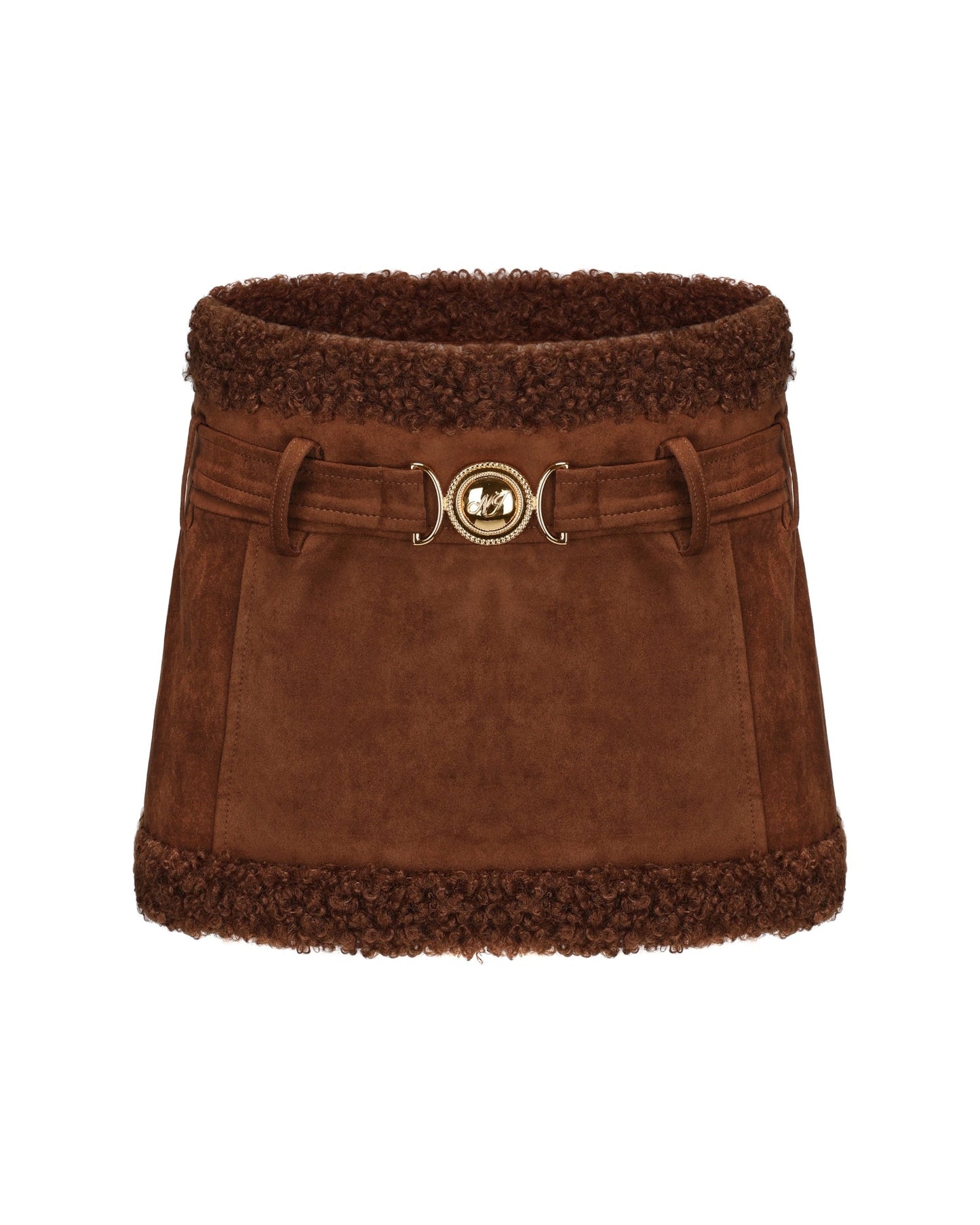 Margo Suede Skirt (Brown)