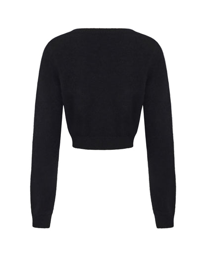 Mirabelle Knitted Cardigan (Black)