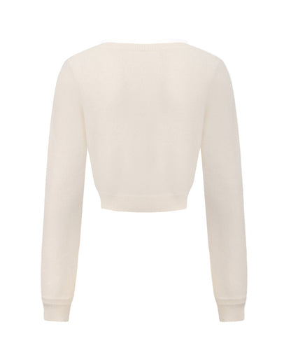 Mirabelle Knitted Cardigan (White)