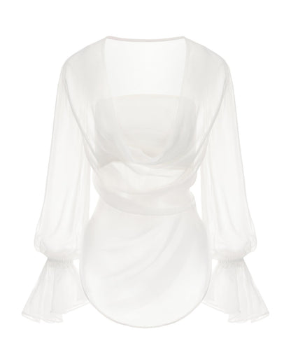 Nora Top (White) (Final Sale)