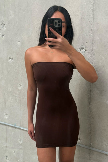 Norma Brown Strapless Under Dress