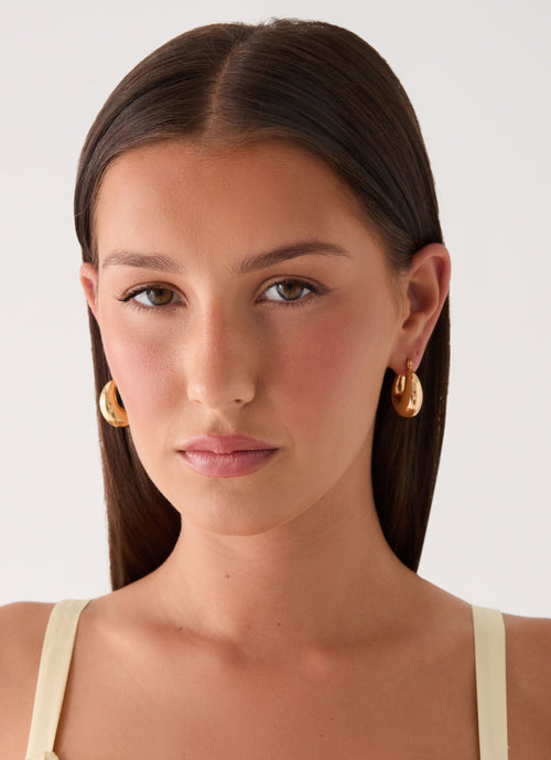 Petal Pop Earrings - Gold