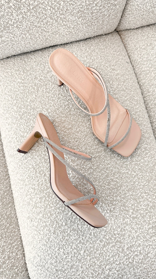 Femi Heel - Nude Diamante