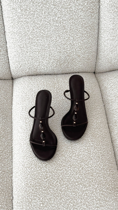 Olympie Heel - Chocolate