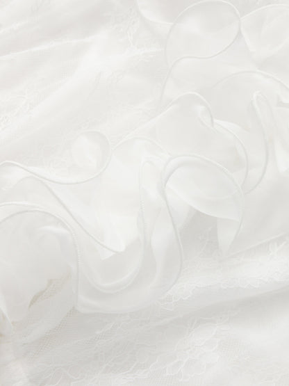 Capri Ruffle White Dress