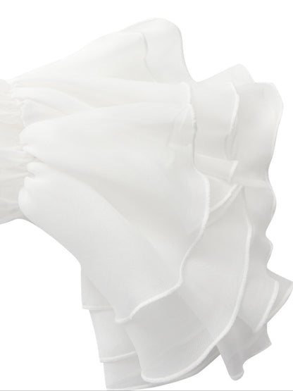 Capri Ruffle White Dress