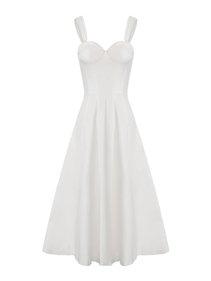 Emeline Corset White Dress