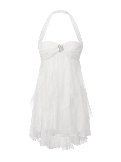 Lily Halter White Dress