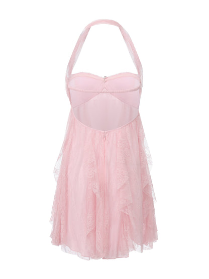 Lily Halter Pink Dress