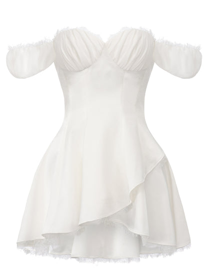 Daniella Off-Shoulder White Dress