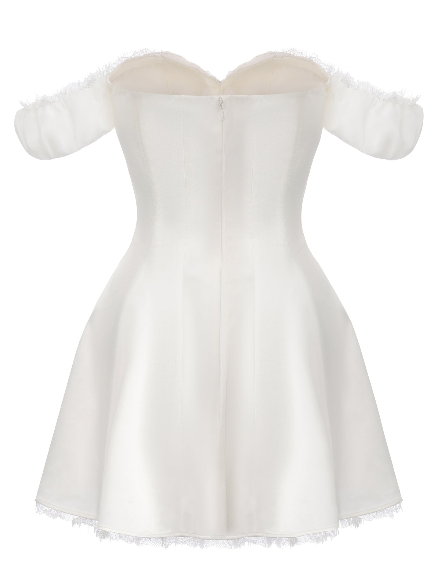 Daniella Off-Shoulder White Dress