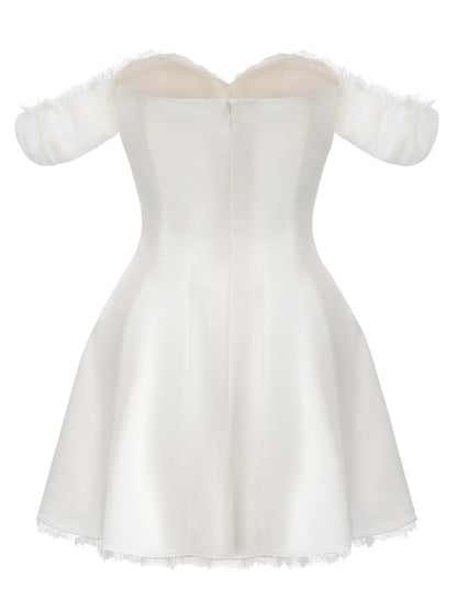 Daniella Off-Shoulder White Dress