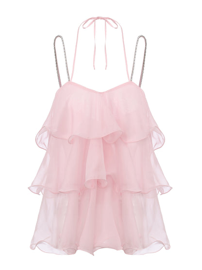 Fiona Tiered Pink Top