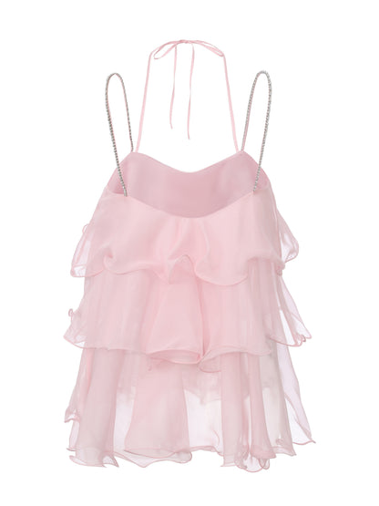 Fiona Tiered Pink Top