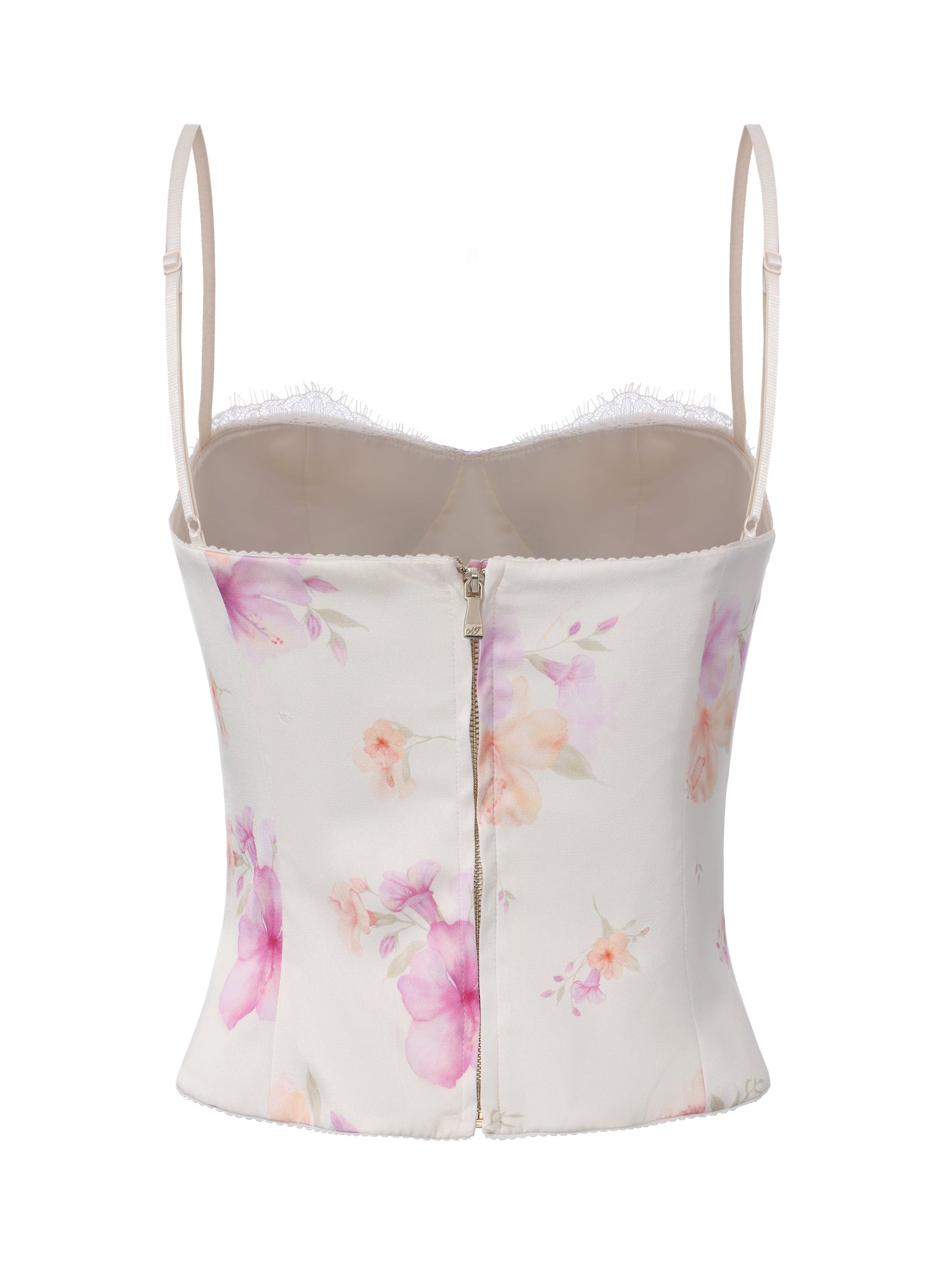 Iris Satin Print Top