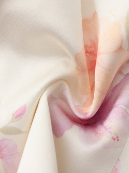 Iris Satin Print Top