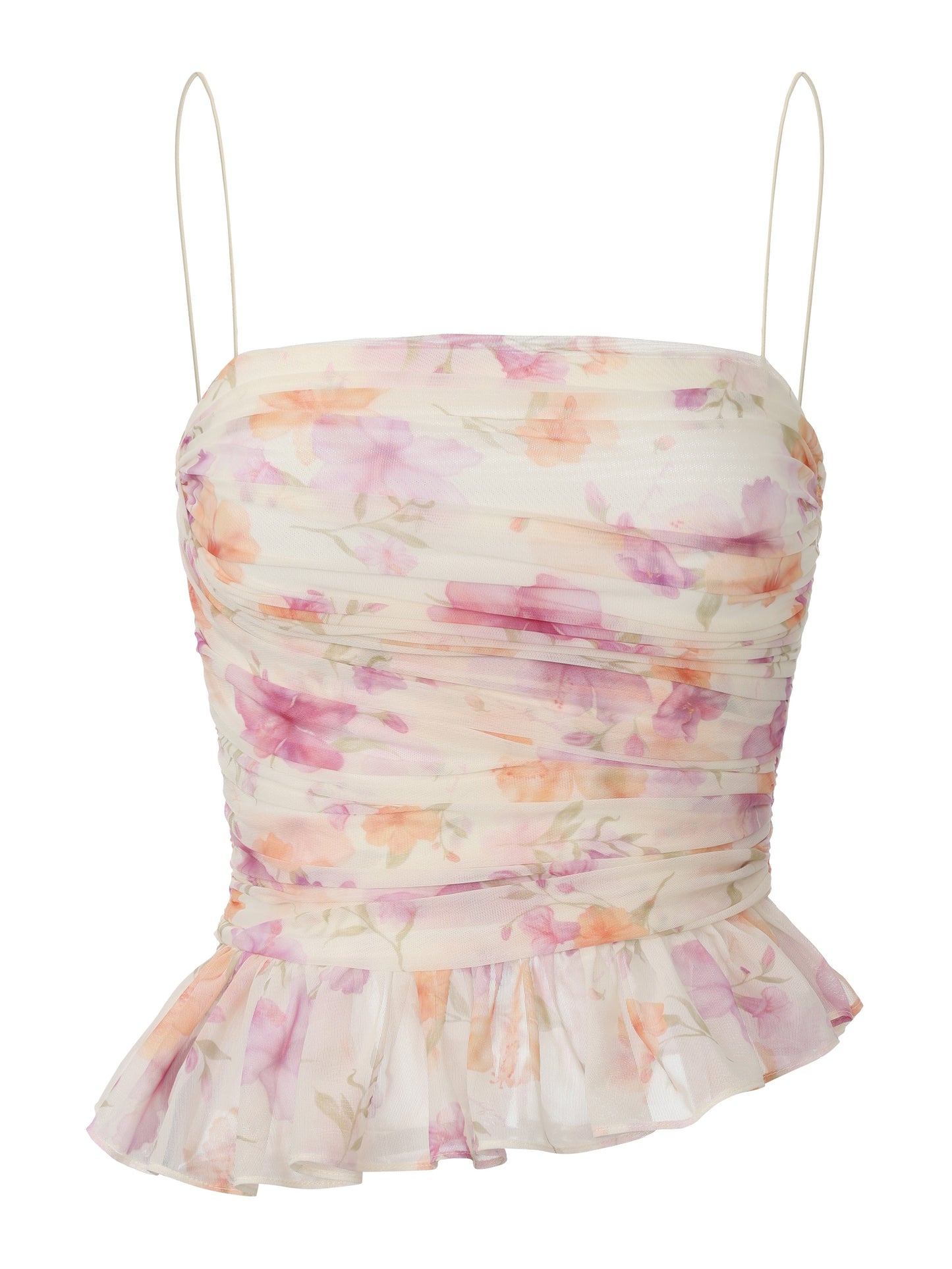 Lilah Ruched Floral Top