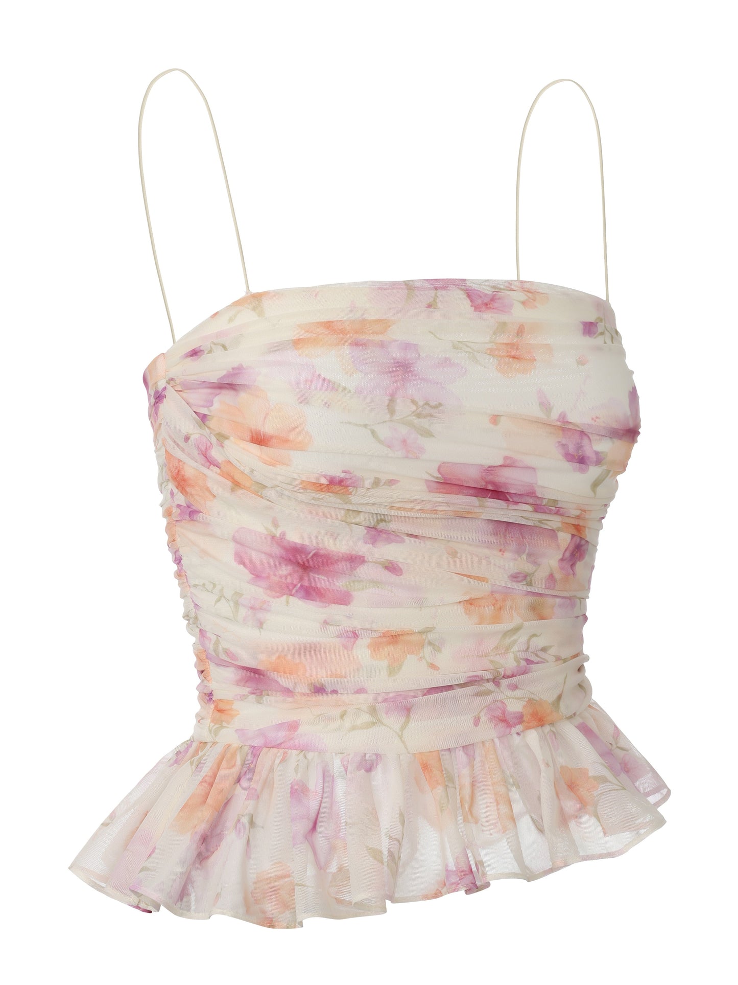 Lilah Ruched Floral Top