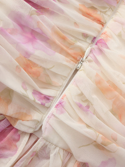 Lilah Ruched Floral Top