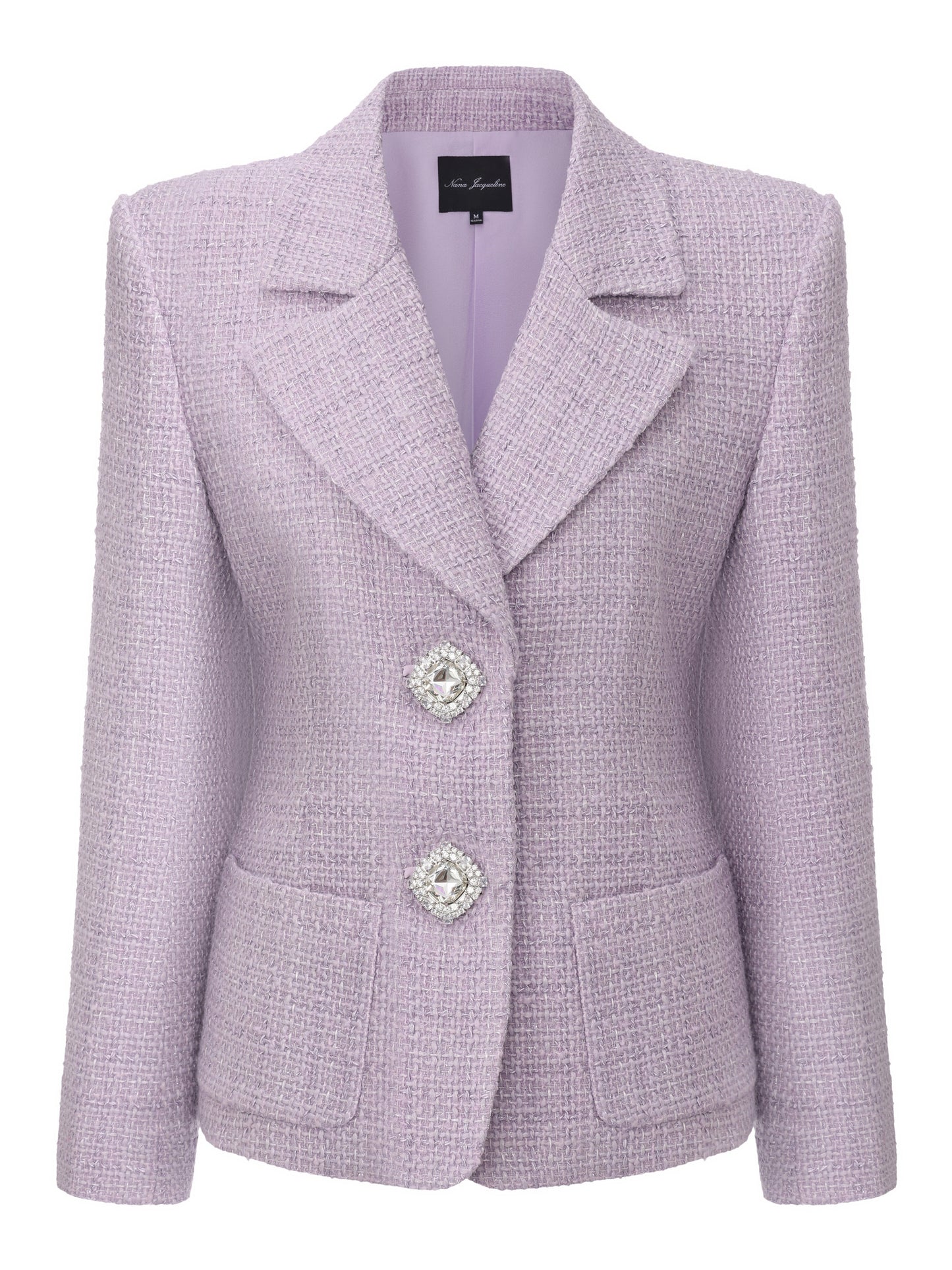 Maya Textured Lapel Purple Suit Jacket