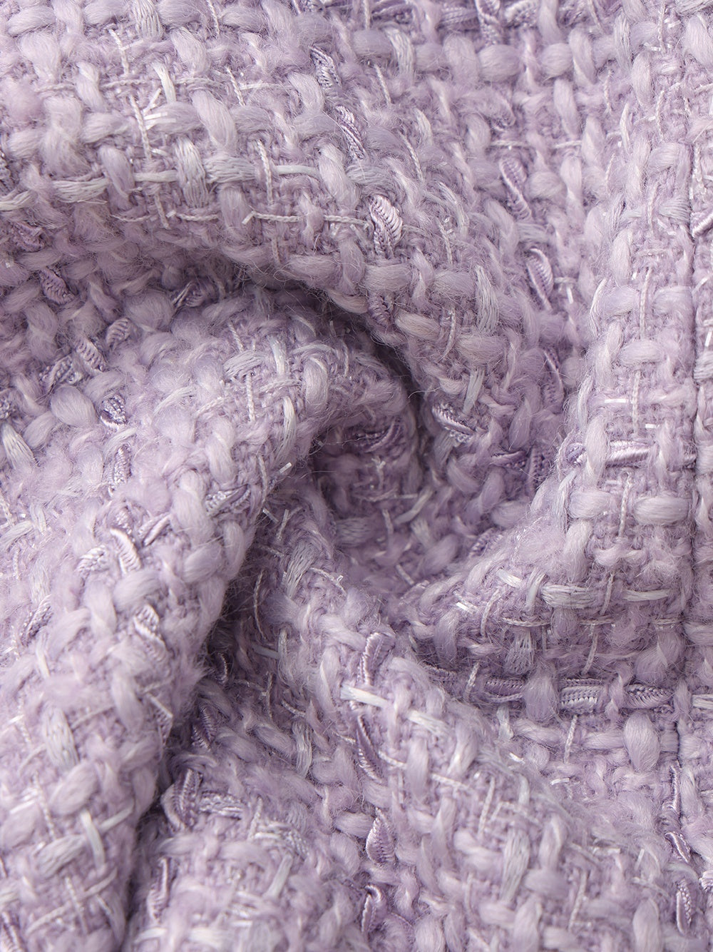 Annabella Textured Woven Purple Bow Top