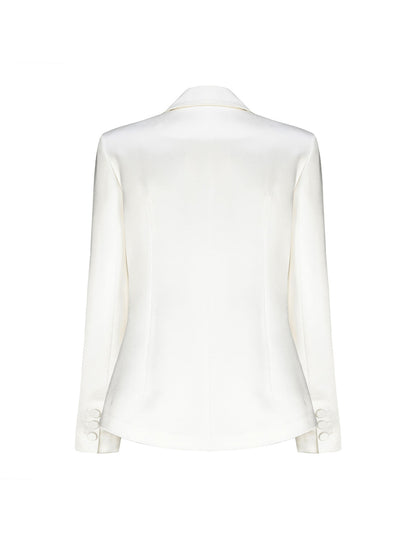 Cassandra Blazer (White) (Final Sale)