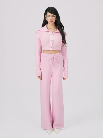 Addison Coat + Scarf Set (Pink) (Final Sale)