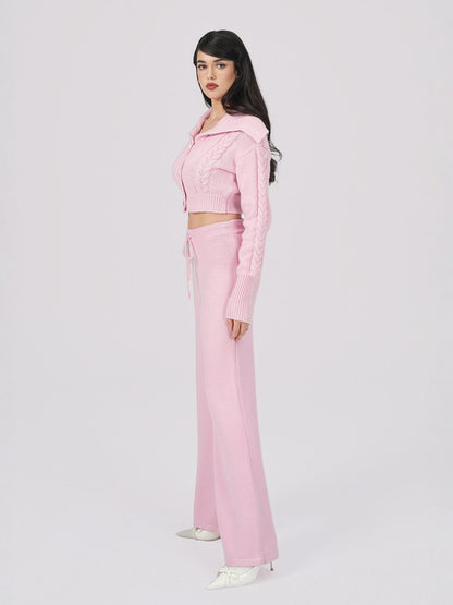 Addison Coat + Scarf Set (Pink) (Final Sale)