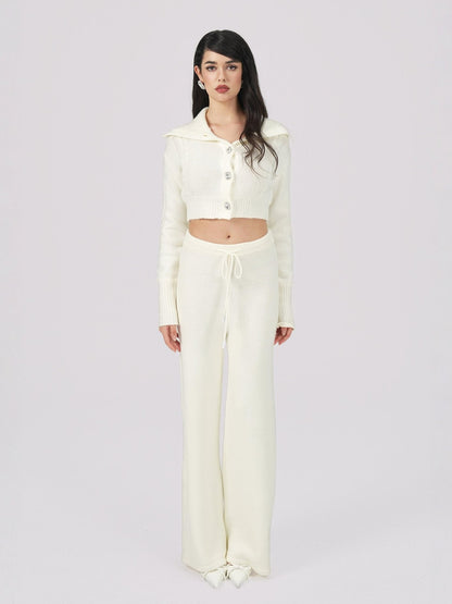 Addison Coat + Scarf Set (White) (Final Sale)